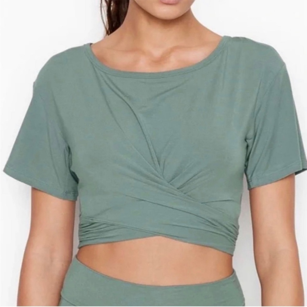 Victoria’s Secret Heavenly Soft Modal Twist-tie Crop Tee Size XL